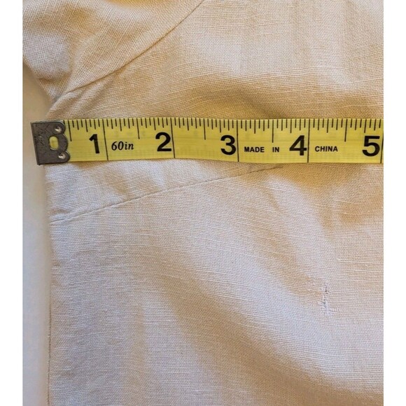 TULAROSA Floral Linen Blend Mini Dress Sz XS Peasant Cottage Boho Chic Coquette - Picture 12 of 14